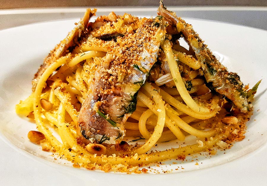 Pasta con le sarde - Preparazione