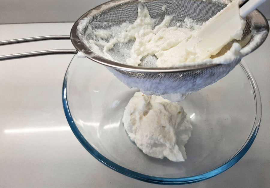 Ricotta setacciata