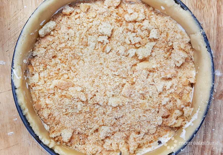 Preparazione cassata al forno