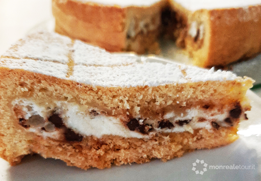Fetta di Cassata siciliana al forno